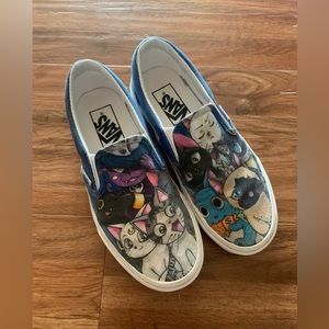 Vans Anime Cats Sneakers 3.5 M 5W. (721356)